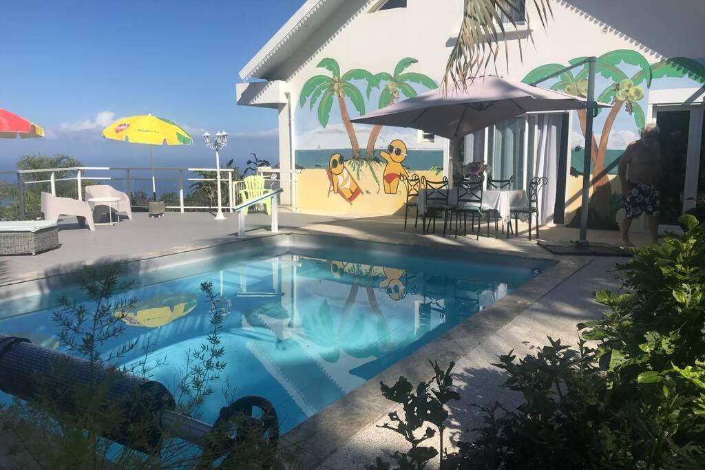 St Leu -Villa D'Artiste, Superbe Vue Mer, Piscine Chauffee Saint-Leu Exterior photo