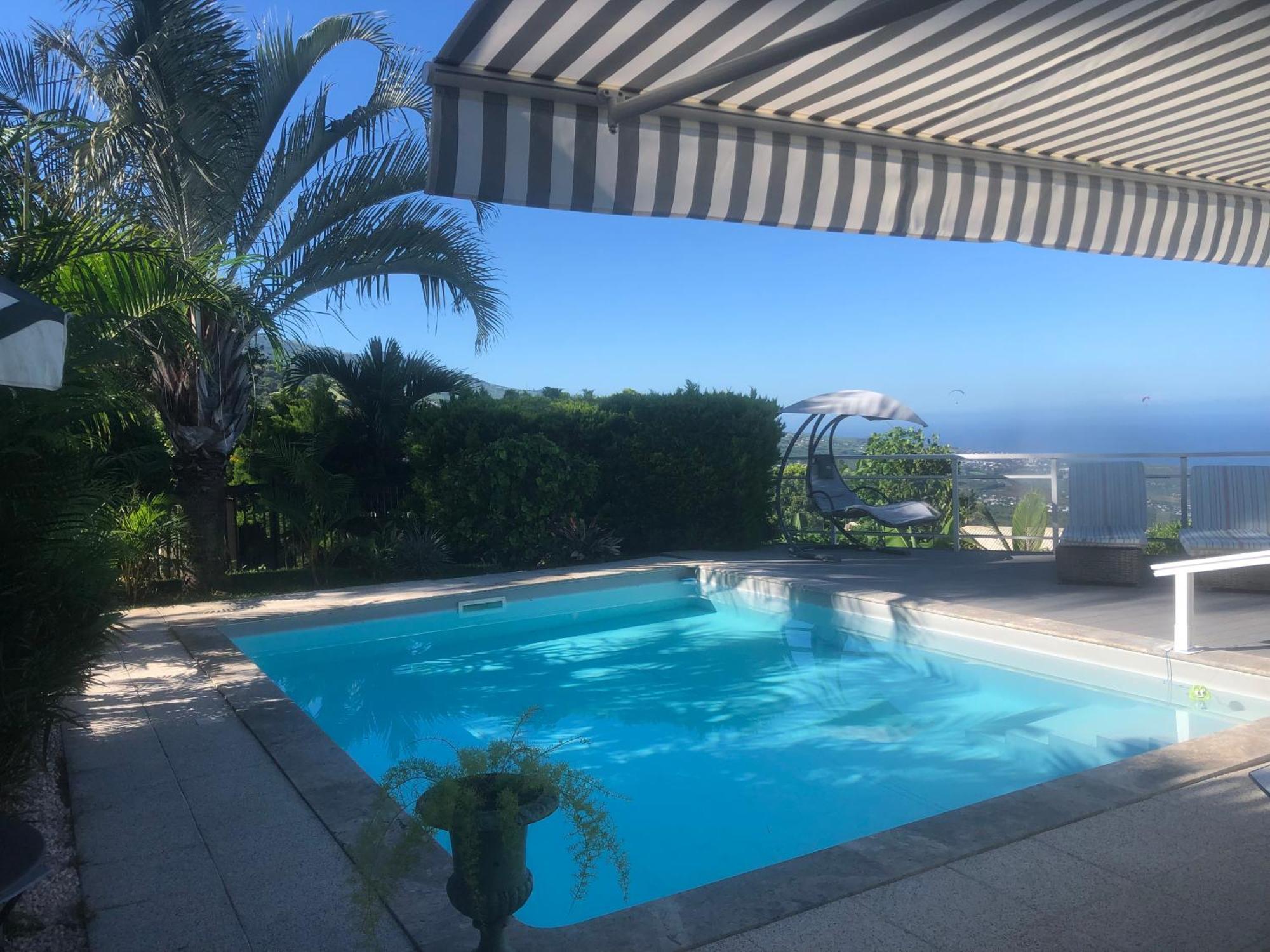 St Leu -Villa D'Artiste, Superbe Vue Mer, Piscine Chauffee Saint-Leu Exterior photo