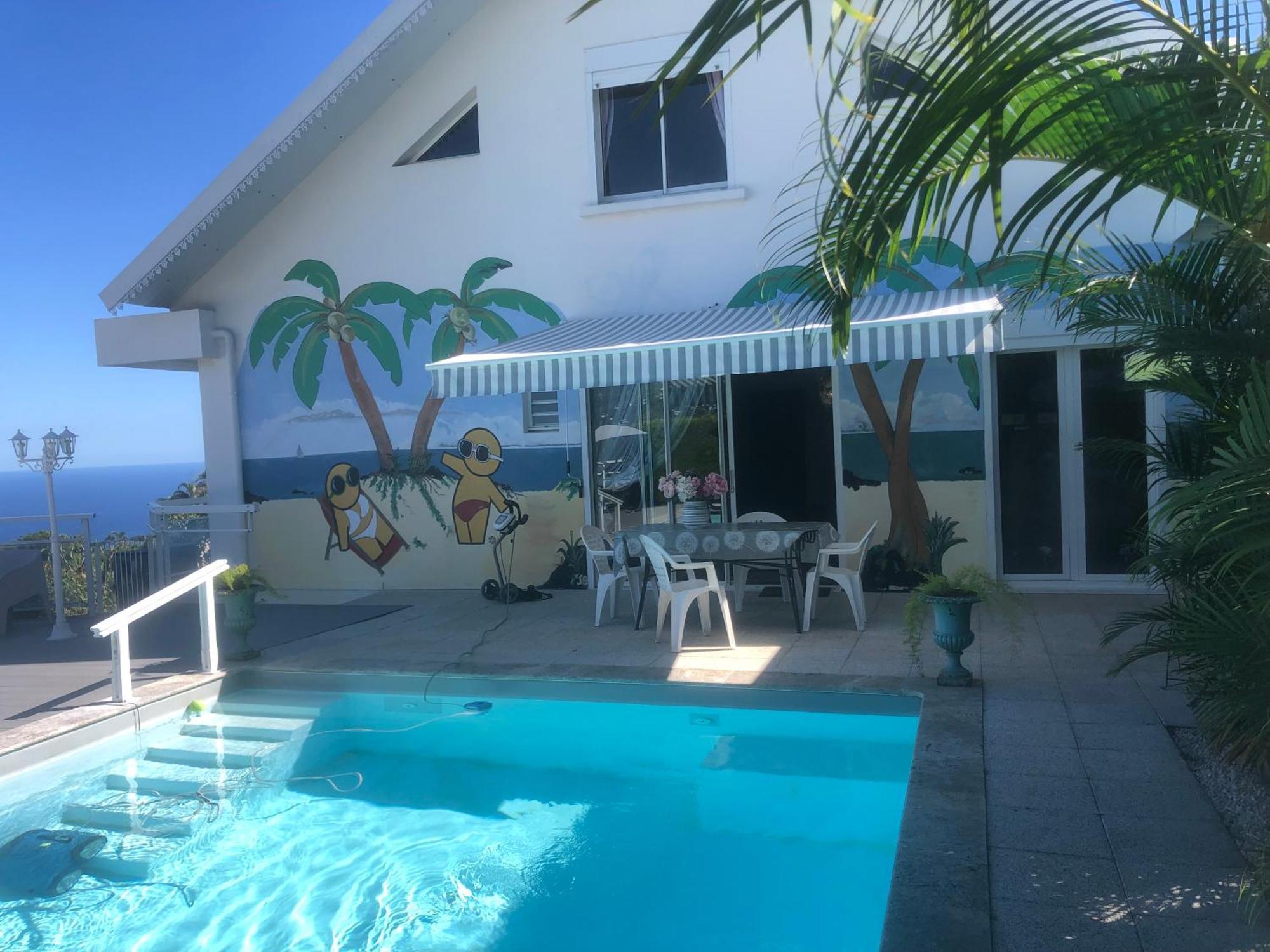 St Leu -Villa D'Artiste, Superbe Vue Mer, Piscine Chauffee Saint-Leu Exterior photo